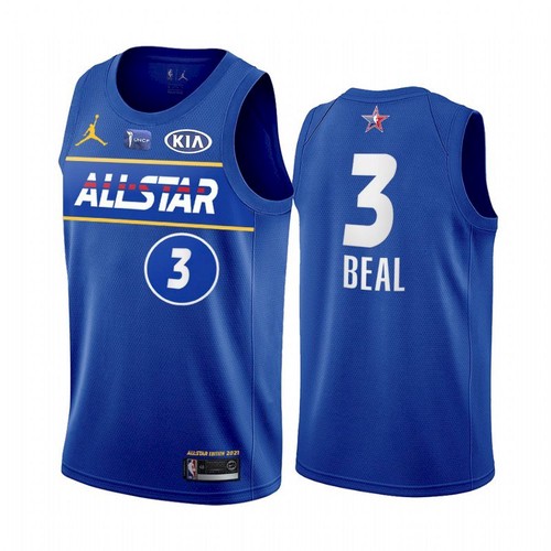 Men's 2021 All-Star #3 Bradley Beal Blue NBA Eastern Conference Stitched Jersey